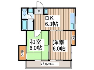 アビタシオンベルの物件間取画像